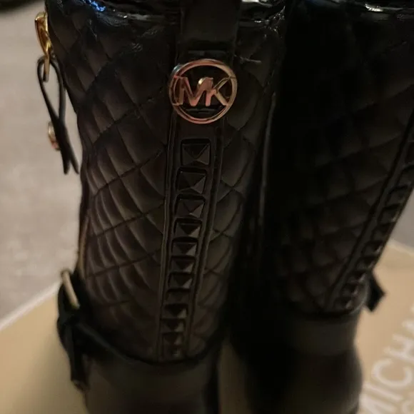 Michael Kors Kendra black boots shoes new Toddlers Girls