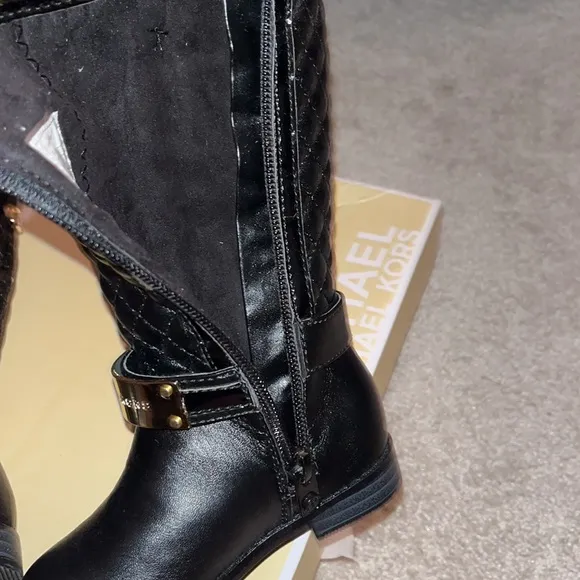 Michael Kors Kendra black boots shoes new Toddlers Girls
