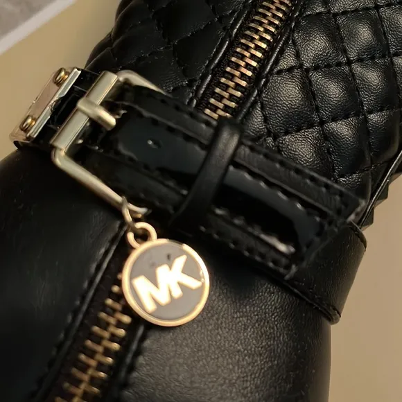 Michael Kors Kendra black boots shoes new Toddlers Girls