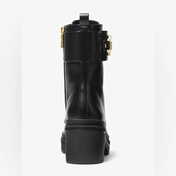 Michael Kors Leather Combat Boots