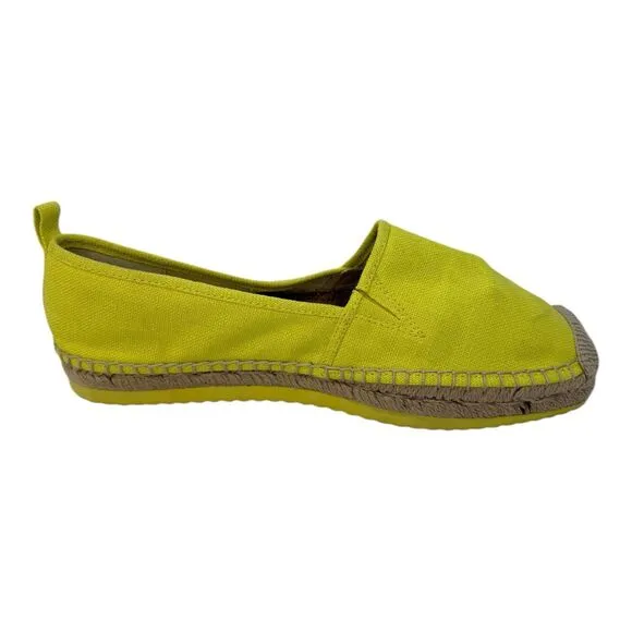 Michael Kors Lenny Espadrille Canvas Yellow Size 9