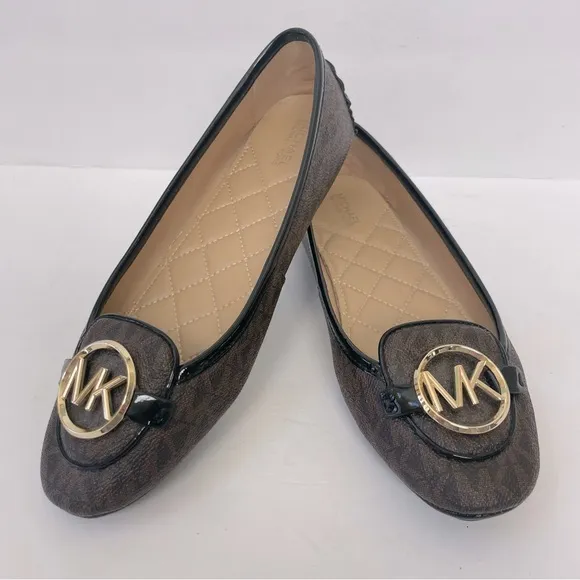 Michael Kors Lillie Logo Moccasin Flats 6.5