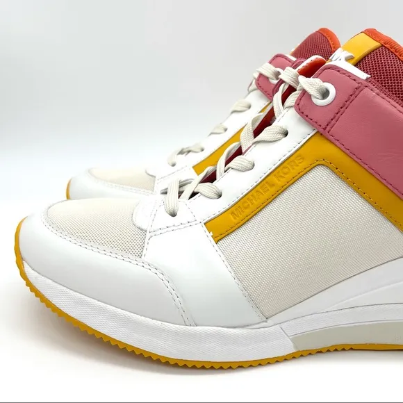 Michael Kors MK Georgie Wedge Platfrom Trainers