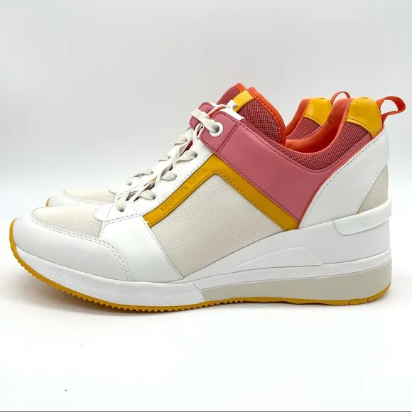 Michael Kors MK Georgie Wedge Platfrom Trainers