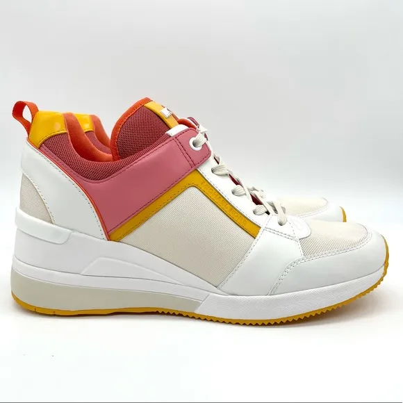 Michael Kors MK Georgie Wedge Platfrom Trainers