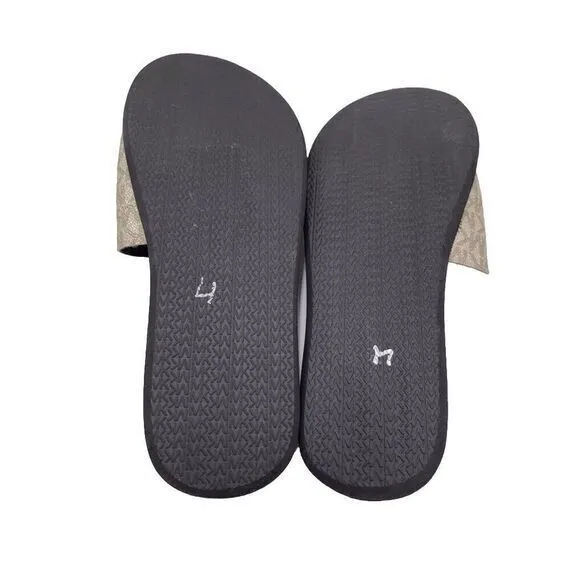Michael Kors Mk Signature‎ Logo Print Wade Slides Size 10M