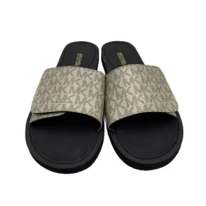 Michael Kors Mk Signature‎ Logo Print Wade Slides Size 10M