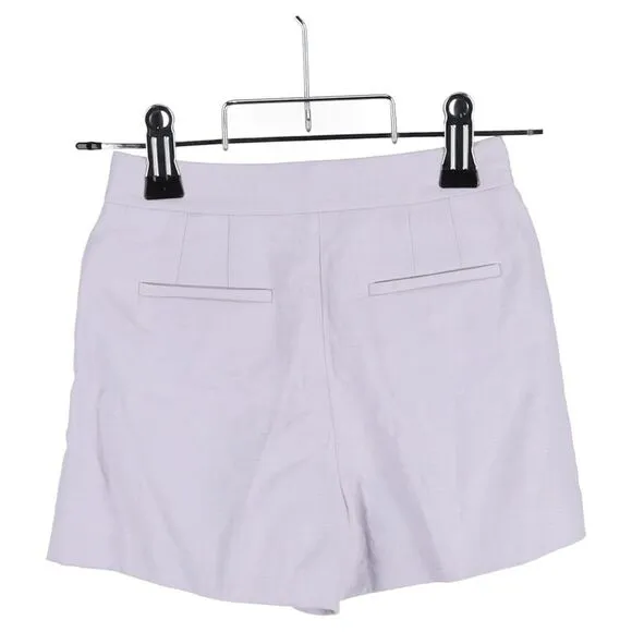 Michael Kors Pleated Shorts in Purple Linen