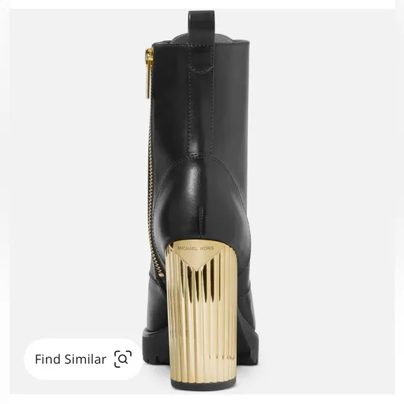 Michael Kors Porter Women’s Leather Ankle Combat &amp; Lace-Up Boots ✨brand new✨