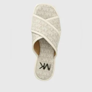 Michael Kors Women’s Gideon Crisscross Straps Logo Slide Sandals