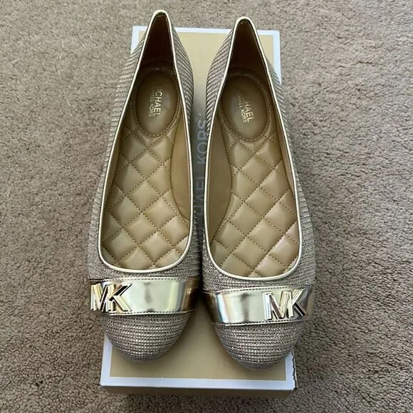 Michael Kors Women's Jilly Round Toe Ballet Flats Size 8