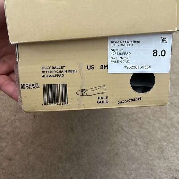 Michael Kors Women's Jilly Round Toe Ballet Flats Size 8