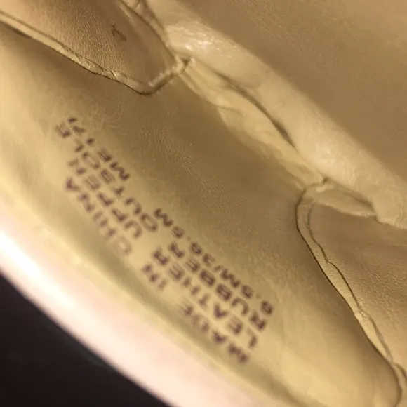 MICHAEL KORS Women's Shoes 6.5M Gold Logo Leather Flats Soft Pink Snake Skin