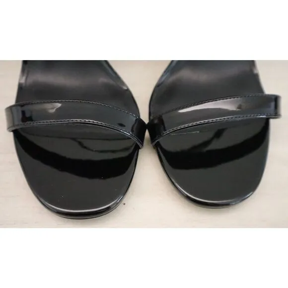 Michael Kors Women's Sz 9.5M Black Koda Ankle Strap Dress Sandals