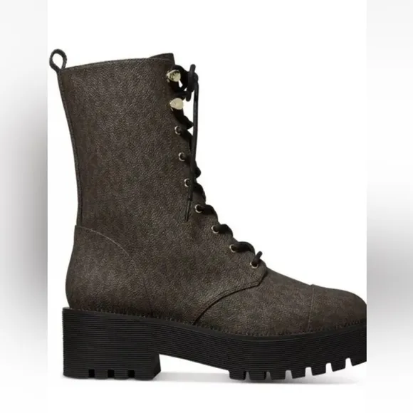 MICHAEL MICHAEL KORS Bryce Combat Boots Sz 9.5M