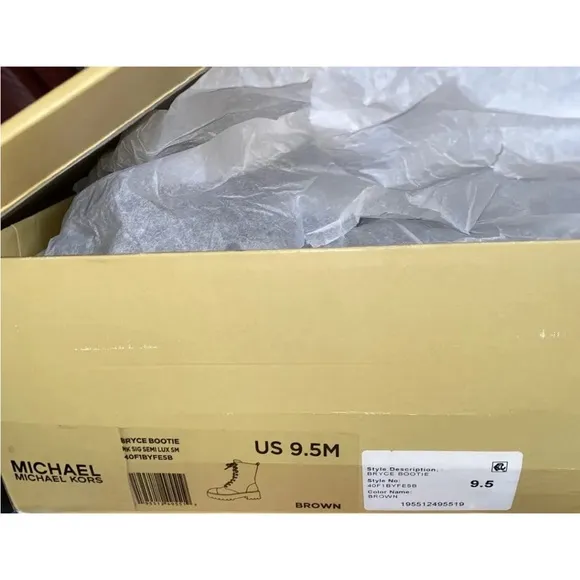MICHAEL MICHAEL KORS Bryce Combat Boots Sz 9.5M