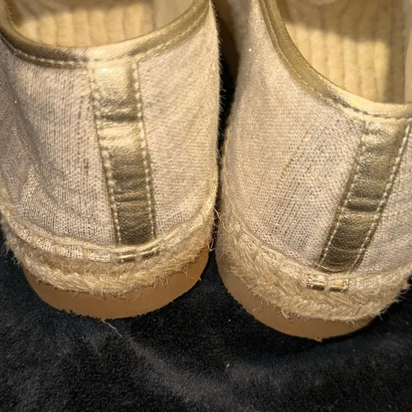 MICHAEL Michael Kors Gold Espadrilles with Shimmer Finish