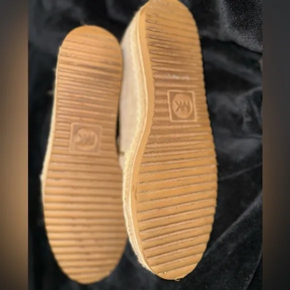 MICHAEL Michael Kors Gold Espadrilles with Shimmer Finish