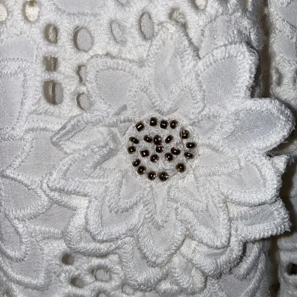 MICHAEL MICHAEL KORSFloral Appliqué Lace Cotton Dress