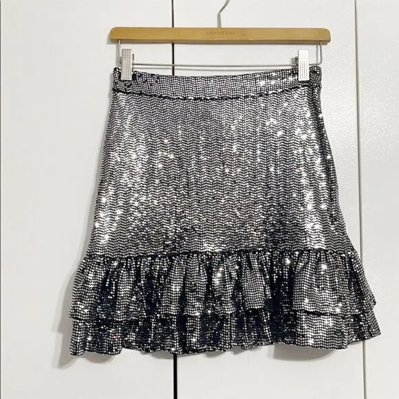 MICHAEL Michael Kors Mirror Dot Jersey Tiered Ruffle Skirt