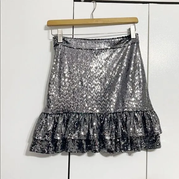 MICHAEL Michael Kors Mirror Dot Jersey Tiered Ruffle Skirt
