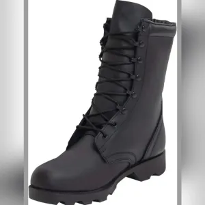 Military speed lace-up combat boots.