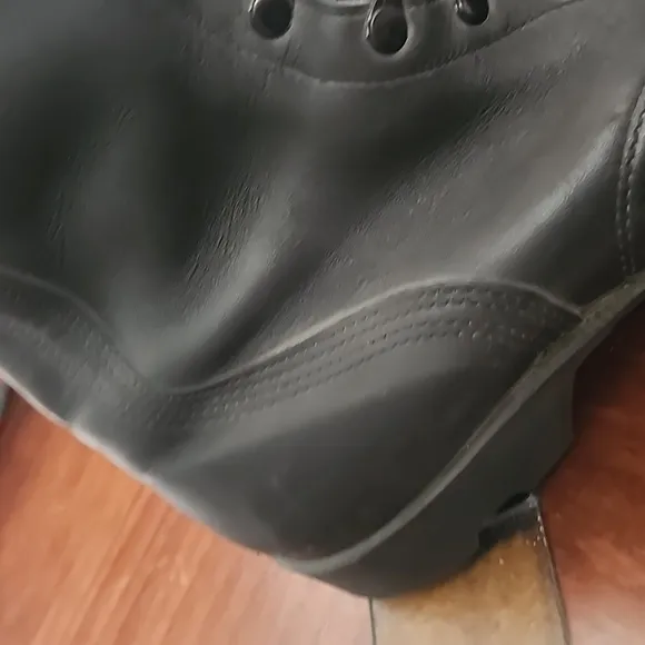 Military speed lace-up combat boots.