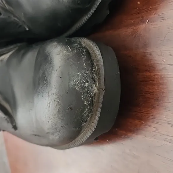 Military speed lace-up combat boots.