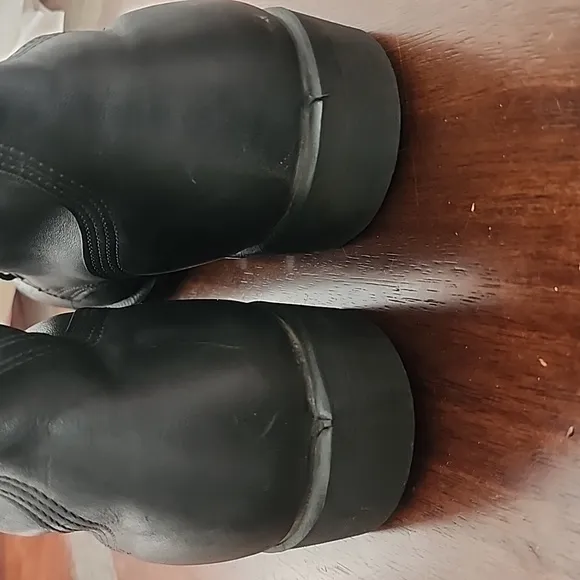 Military speed lace-up combat boots.