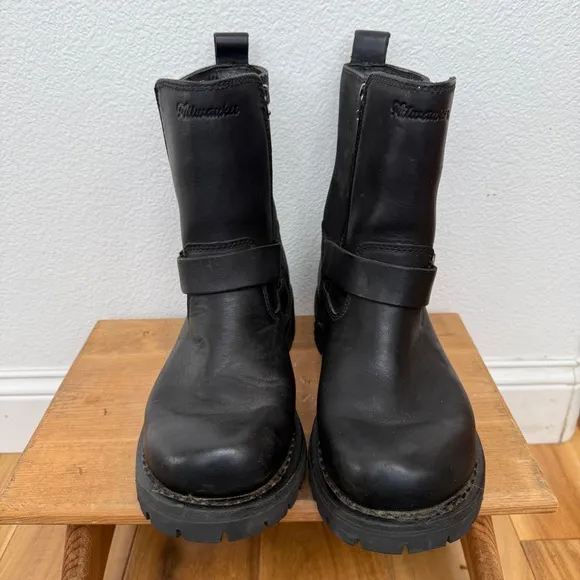 Milwaukee Motorcycle Company Afterburner Boots Black Size 9