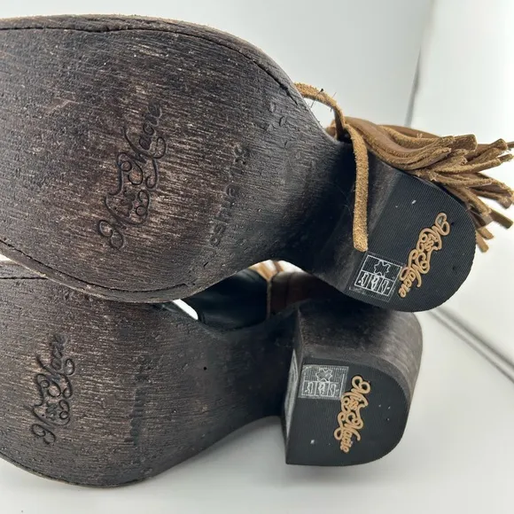 Miss Macie Mercy Me Leather Booties‎ Sandals Women’s Sz 8.5 NWT