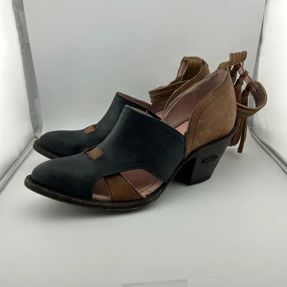 Miss Macie Mercy Me Leather Booties‎ Sandals Women’s Sz 8.5 NWT