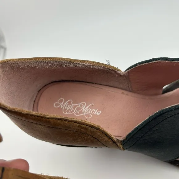 Miss Macie Mercy Me Leather Booties‎ Sandals Women’s Sz 8.5 NWT