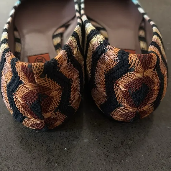 Missoni Chevron Multicolor Knit Flats 8.5