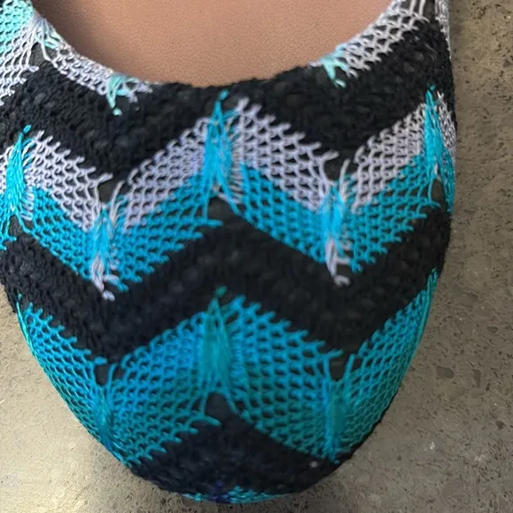 Missoni Chevron Multicolor Knit Flats 8.5