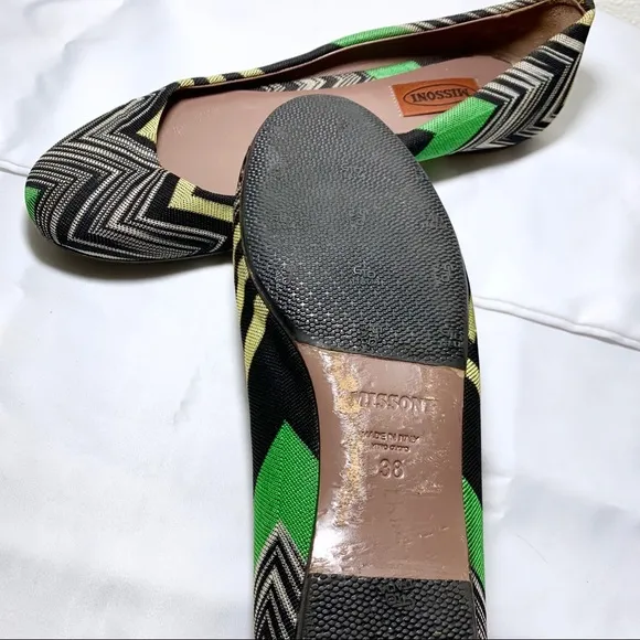MISSONI silk flats 38