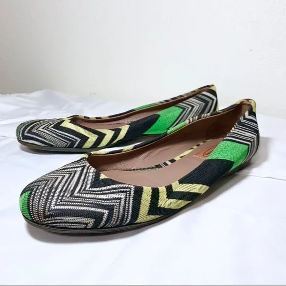MISSONI silk flats 38