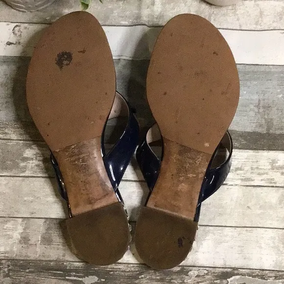 Miu Miu Black Patent Sandals Sz 39 1/2