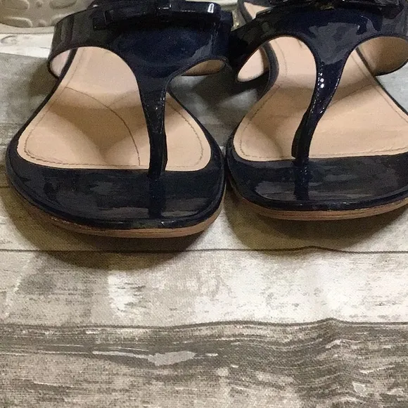 Miu Miu Black Patent Sandals Sz 39 1/2