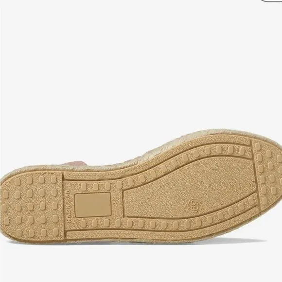 Miz Mooz Cruz Suede Peep Toe Espadrille Flats