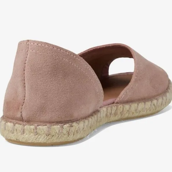 Miz Mooz Cruz Suede Peep Toe Espadrille Flats