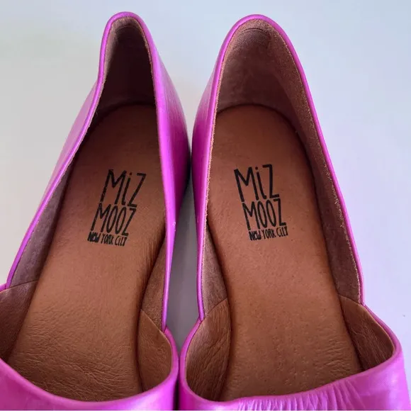 Miz Mooz Kimmy Premium Leather Almond Toe Flats
