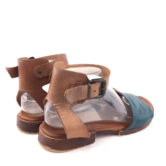Miz Mooz Moore Leather Ankle Strap Sandals EUR 41