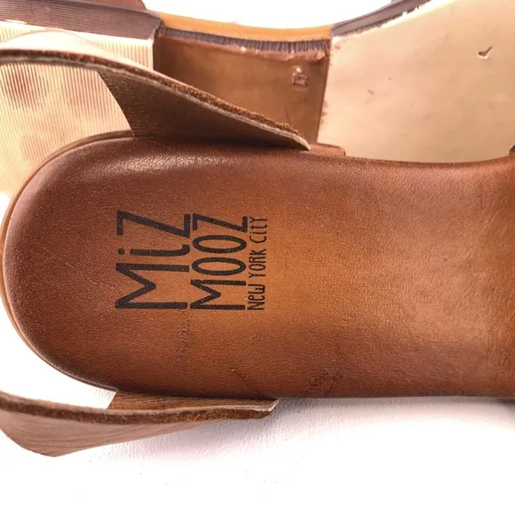Miz Mooz Moore Leather Ankle Strap Sandals EUR 41