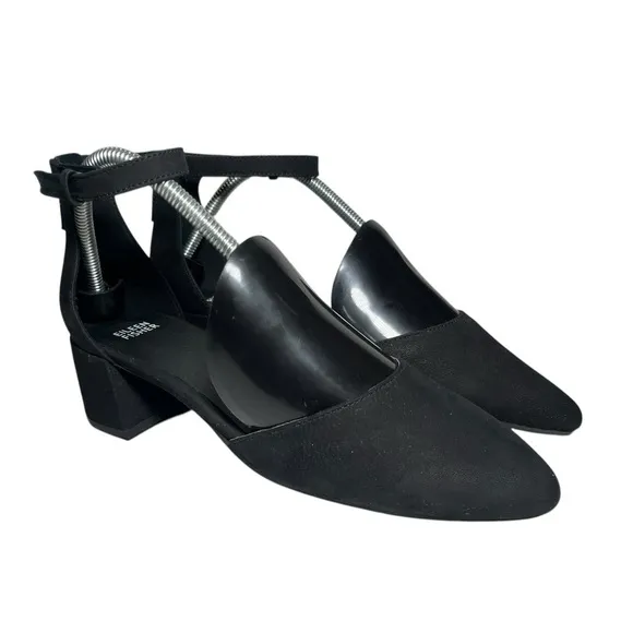 MNEW Eileen Fisher Dota Suede Ankle-Strap Pump Sz 8