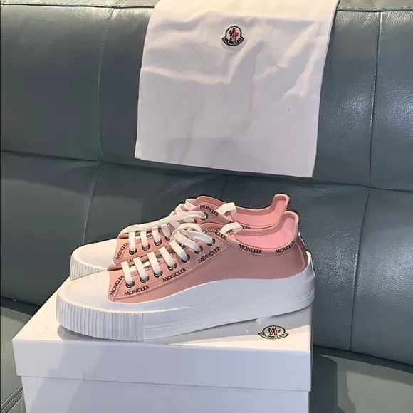 Moncler® Logo Canvas Low-Top Sneakers