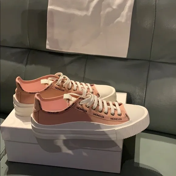Moncler® Logo Canvas Low-Top Sneakers