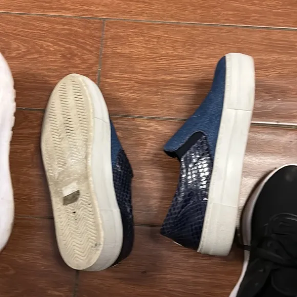 Moncler stunning slip on snakeskin and leather sneakers