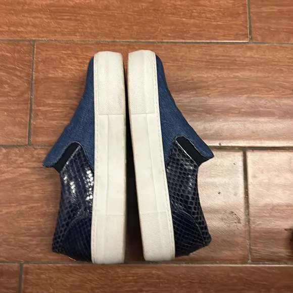 Moncler stunning slip on snakeskin and leather sneakers