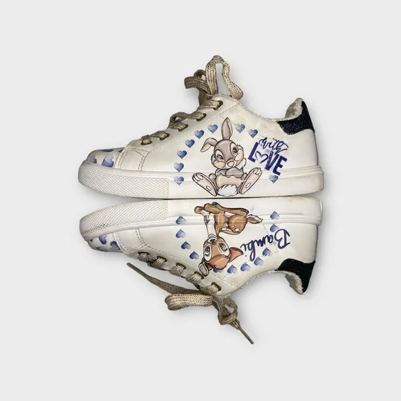 Monnalisa x Disney Bambi Low Top Leather Sneakers